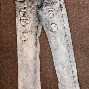 Jordan-craig Men's Grey and Blue Jeans